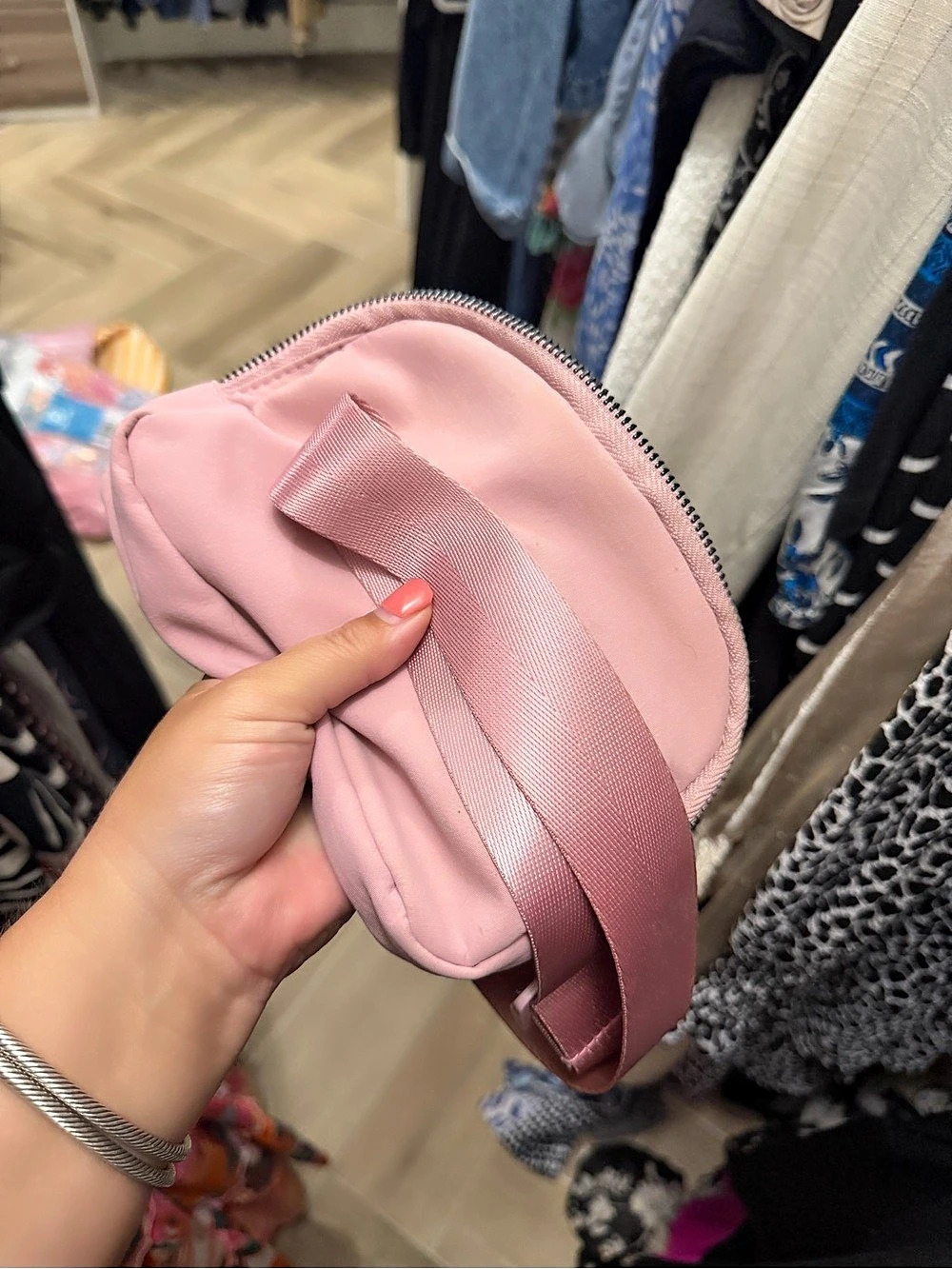 Pink Belt Bag / Fanny Pack Crossbody Waist Bag